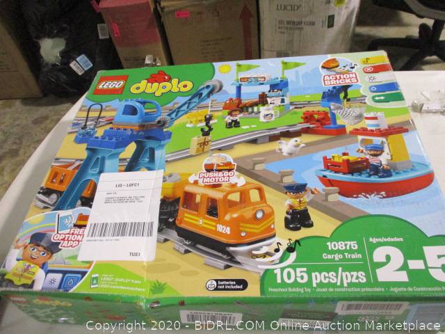 lego duplo cargo train 10875