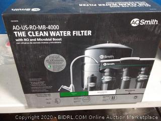 A.O. Smith Clean Water Filter with RO and Microbial Boost Brushed Nickel Faucet (online $249)