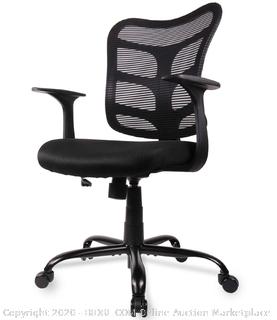 Ergonomic Office Mesh Computer Desk Swivel Task Chair with Armrests and Lumbar Support, Black (online $90)