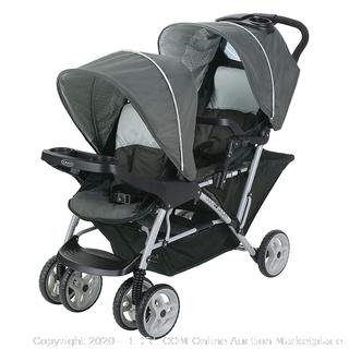 Graco DuoGlider Double Stroller | Lightweight Double Stroller with Tandem Seating, Glacier (online $156) factory sealed