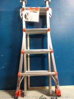 Little Giant Ladder Systems 12017 RevolutionXE Articulating Ladder, Model 17, Aluminum/Orange (online $268)