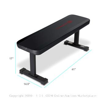 Marcy Flat Utility 600 lbs Capacity Weight Bench for Weight Training and Ab Exercises SB-315 (online $52)