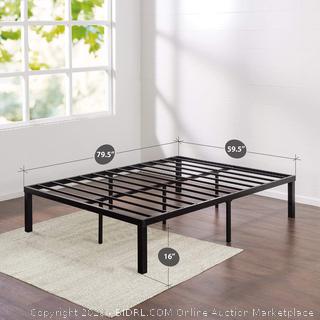 Zinus Luis Quick Lock 16 Inch Metal Platform Bed Frame / Mattress Foundation / No Box Spring Needed, Queen(Factory Sealed) COME PREVIEW!!!!! (online $90)