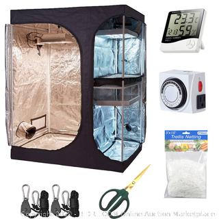 Hydro plus grow tent kit 60 in x 48 in X 82 in one indoor plant growing(Factory Sealed/Box Damage) COME PREVIEW!!!! (online $193)