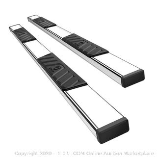 tiger Auto visor for 2007 to 2018 Chevy Silverado GMC Sierra 1500 and 2007 2019 2500 / 3500 HD Crew Cab 4 inch side step rails (online $299)