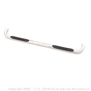 Lund polished stainless steel 3 inch round bent nerf bars for 2019 Silverado 1500 Crew Cab (online $150)