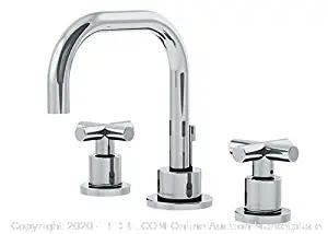 Symmons SLW-3512-H3-1.0 Dia Widespread 2-Handle Bathroom Faucet with Drain Assembly in Polished Chrome ($166 Retail)