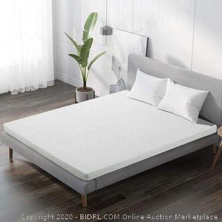 INGALIK 3-Inch Memory Foam Mattress Topper King Size Pressure-Relieving Bed Topper (with Bamboo Fiber Mattress Cover, Zipper Opening and Closing, Removable and Washable(Retail $190)