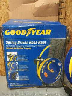 Goodyear Steel Retractable Air Compressor/Water Hose Reel with 3/8 in. (Retail $112)(L815153G)