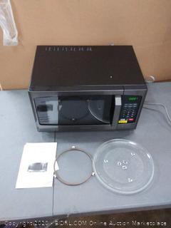 Toshiba EM925A5A-BS Microwave Oven with Sound On/Off ECO Mode and LED Lighting, 0.9 Cu.ft, Black Stainless (powers on)