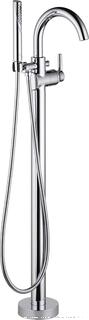 Delta Faucet Trinsic Floor-Mount Freestanding Tub Filler with Hand Held Shower, Chrome T4759-FL (Valve Not Included) online $730