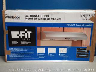 Whirlpool 36-in Convertible Stainless Steel Undercabinet Range Hood (Common: 36 Inch; Actual: 35.938-in) online $369