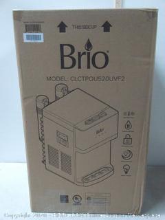 Brio Countertop Self Cleaning Bottleless Water Cooler Dispenser with Filtration - Hot Cold and Room Temperature Water (online $224)