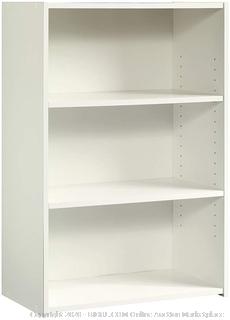 Sauder 415541 Beginnings 3-Shelf Bookcase, L: 24.57" x W: 11.5" x H: 35.28", Soft White finish