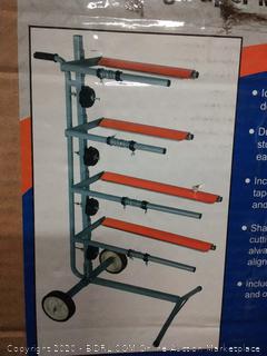 TCP Global Mobile Tree Style Masking Paper Machine Station, Stand Holds Multiple Rolls