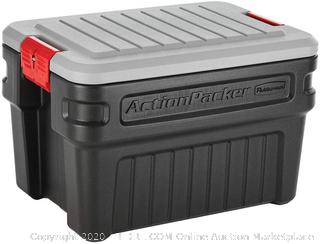 Rubbermaid ActionPacker️ 24 Gal Lockable Storage Bins Industrial, Rugged Storage Containers with Lid
