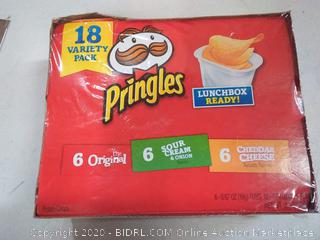 Pringles Flavored Variety Pack Potato Crisps - Original, Cheddar Cheese, Sour Cream and Onion,12.9 oz (18 Count)
