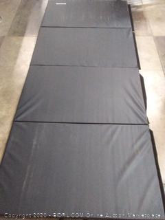 BalanceFrom GoGym All-Purpose 4'x10'x2(cubby 2) Extra Thick High Density Anti-Tear Gymnastics Gym Folding Exercise Aerobics Mats (Black)