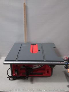 CRAFTSMAN 10-in Carbide-Tipped Blade 15-Amp Table Saw( smells when powers on come preview)