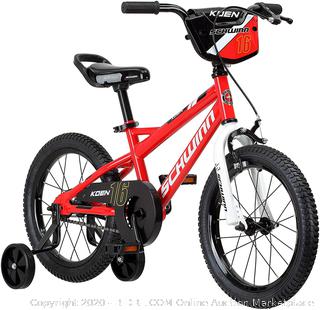 Schwinn Koen Boy's Bike, Featuring SmartStart Frame to Fit Your Child's Proportions, 16inches Wheels, Red (upstairs)