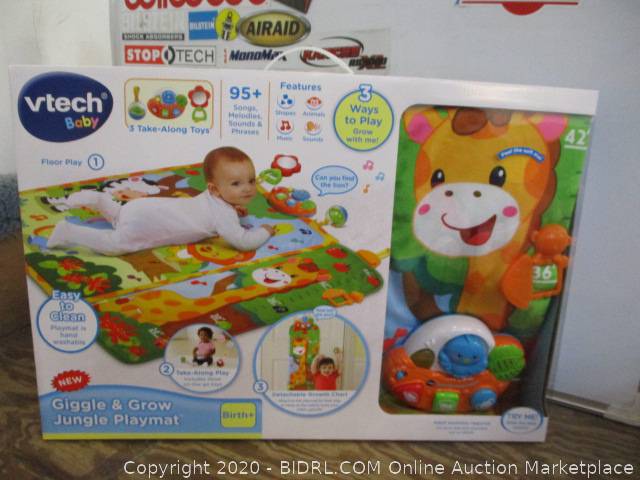 vtech baby giggle and grow jungle playmat