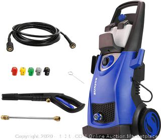 Sun Joe SPX3000-SJB Pressure Joe 2030 PSI 1.76 GPM 14.5-Amp Electric Pressure Washer, Dark Blue (powers on)(Retails $148)(cubby2)