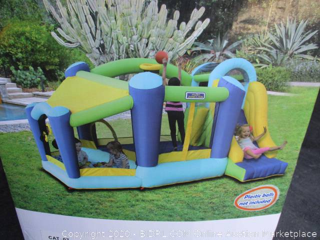 my first jump and slide with ball pit