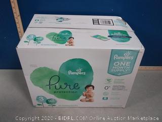 Diapers Size 3, 168 Count - Pampers Pure Protection Disposable Baby Diapers, Hypoallergenic and Unscented Protection, ONE Month Supply