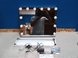 FENCHILIN Large Vanity Mirror with Lights, 19.68"x 15.74" Hollywood Lighted 12 bulb(powers on) online $104