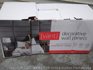 Upholstered Wall Panels - Queen/Full Size Wall Mounted Headboards - Weave Steal Black – Pack of 4 Panels (Each Individual Panel 30"x11.5") online $179)