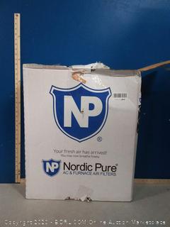 Nordic Pure 18x18x1 Pure Carbon Pleated Odor Reduction AC Furnace Air Filters, 6 PACK (online $79)