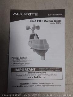 AcuRite 01540M 5-in-1 Weather Station with Wi-Fi Connection to Weather Underground (online $124)