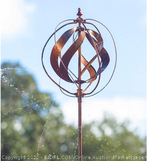 Evergreen 89-inch Copper Outdoor Safe Kinetic Hydro Spinner Lawn Watering Garden Stake (online $92)