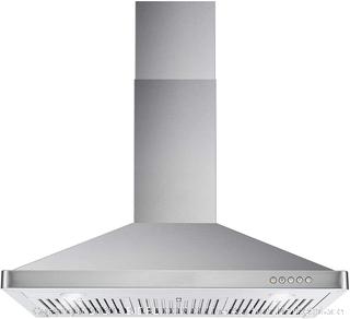 Cosmo 63190 36-in Wall-Mount Range Hood 760-CFM Ducted / Ductless Convertible Duct , Kitchen Chimney-Style Over Stove Vent LED Light , 3 Speed Exhaust Fan , Permanent Filter ( Stainless Steel ) (manufacturer sealed)(Retails $204)