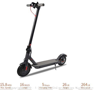 Jakko 6.5 inch electric scooter foldable 250 watt electric scooter Adult super light LED light (Online $329)