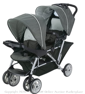 Graco DuoGlider Double Stroller Lightweight Double Stroller with Tandem Seating, Glacier (Online $153)