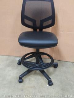 The HON Company SB11.T HON5715SB11T HON Volt Mesh Back Task Upholstered Adjustable Office Stool, Black (H5715)