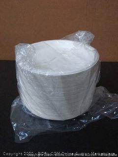 Green Earth - Natural Bagasse (Sugarcane Fiber) Tree Free 9" Paper Plate / Biodegradable / Compostable
