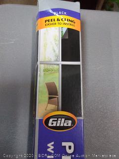 Gila Privacy Black Static Cling Residential DIY Window Film No Glue No Adhesive 3ft x 6.5ft (36in x 78in)