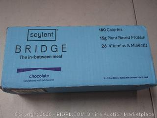 Soylent Bridge, 180 Calorie Nutrition Shake, Chocolate, 15g Plant Protein, 11 Fl. Oz., Pack Of 12
