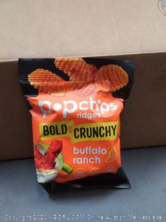Popchips ridges variety pack 24 3 Flavors:Buffalo Ranch, Cheddar and Sour cream, Tangy BBQ