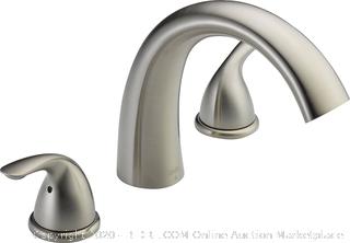 Delta Faucet Classic 2-Handle Widespread Roman Tub Faucet Trim Kit, Deck-Mount, Stainless T2705-SS (Valve Not Included) online $149