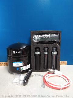 AO Smith 4-Stage Reverse Osmosis Water Filter System With Microbial Boost - NSF Certified - Brushed Nickel Faucet (online $159)