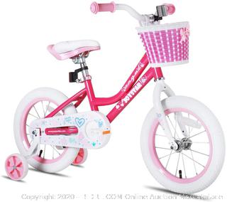 JOYSTAR Girls Bike for 2-9 Years Old 12 14 16 18 Inch Kids Bike with Training Wheels, 18 Inch Kids Bike with Kickstand, Toddler Bicycle(Retails $119)