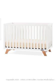 Child Craft - Forever Eclectic SOHO 4-in-1 Convertible Crib, White/ Natural (Retail $250)