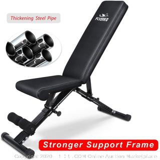 FLYBIRD Weight Bench, Adjustable Strength Training Bench for Full Body Workout with Fast Folding (online $189)