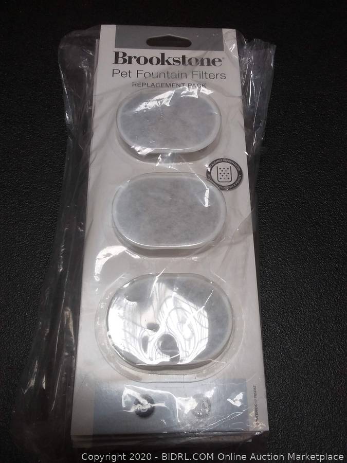 Brookstone pet Fountain filter replacement pack 6 count Auction