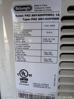 Delonghi Pinguino Portable Air Conditioner PAC AN140HPEWKC Auction