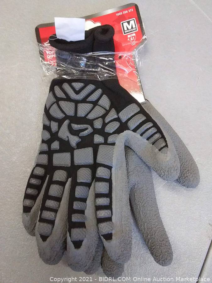 husky top coated dipped gloves