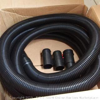 WORKSHOP Wet Dry Vacuum Accessories WS25022A Extra Long Wet Dry Vacuum Hose, 2-1/2-Inch x 20-Feet Locking Wet Dry Vac Hose for Wet Dry Shop Vacuums